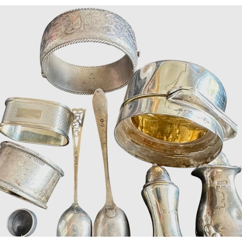 234 - A Collection Of Silver Items Weight 270g