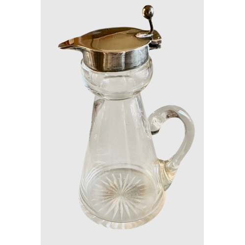 241 - Silver Topped Whisky Noggin Birmingham 1912 Size 10.6cm x 5.6cm