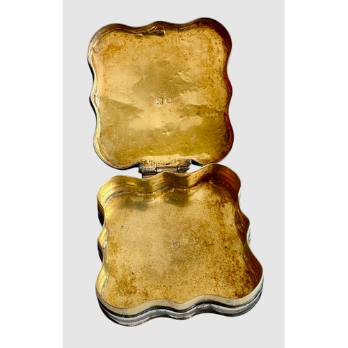 242 - 19th Century Dutch Silver Peppermint Box 1857 Size 4.5cm x 4.5cm x 1.2cm