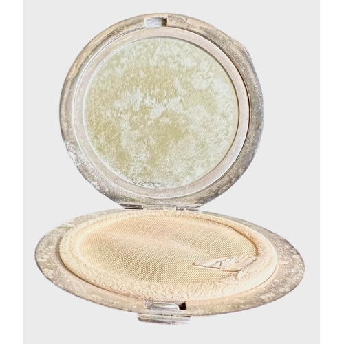 243 - Argyll & Sutherland Highlander Regimental Silver & Enamel Powder Compact Birmingham 1933 Size 7.5cm