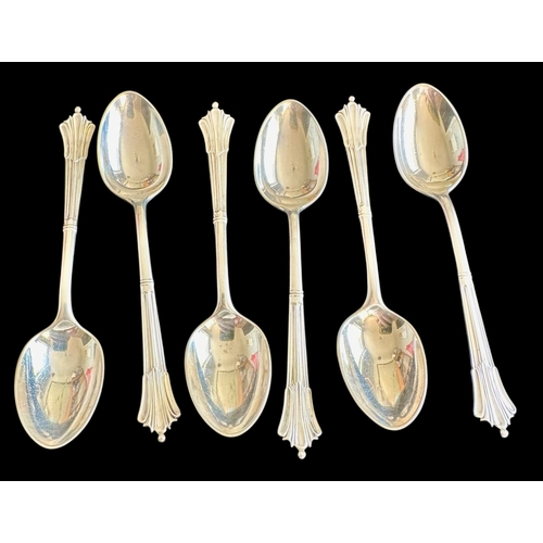 244 - Set Of 6 Silver Teaspoons Weight 93g