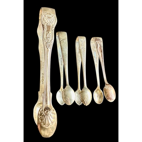 245 - 4 Pairs Of Sugar Tongs, Largest London 1829 Weight 112g