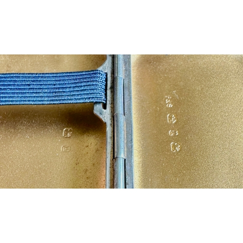 246 - Small Silver Cigarette Case Decorated With Flowers And Leaves And Vacant Shield Cartouche Weight 72g... 