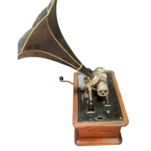 'The Graphophone' early 20th century Columbia Wax Cylinder Phonograph ...