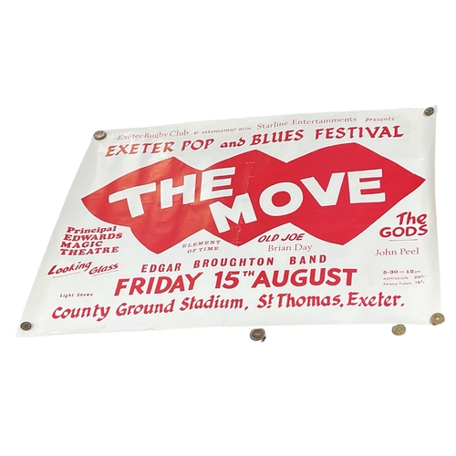 Original Large Vintage advertising Poster for the 1969 Exeter Pop and ...