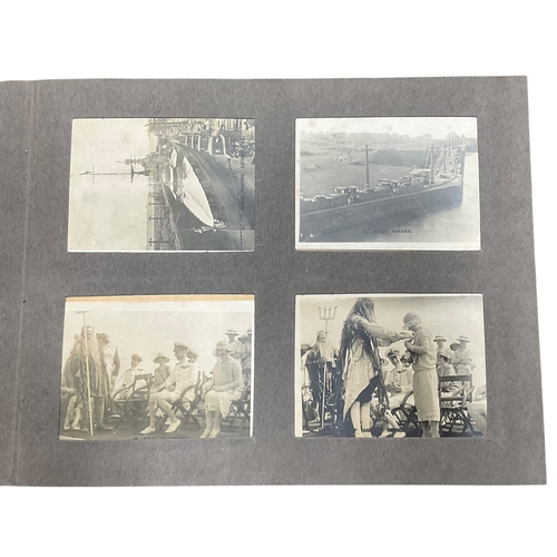 A Cloth-Bound Album Containing Small-Format Photographs - Royal Visit ...