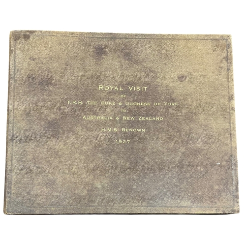 A Cloth-Bound Album Containing Small-Format Photographs - Royal Visit ...