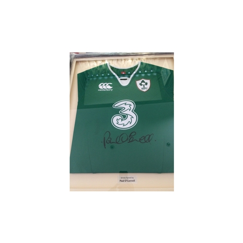 188 - Signed Irish Rugby Jersey worn By Paul O’Connell in  Ireland’s 6 nations winning campaign of 2015.
B... 