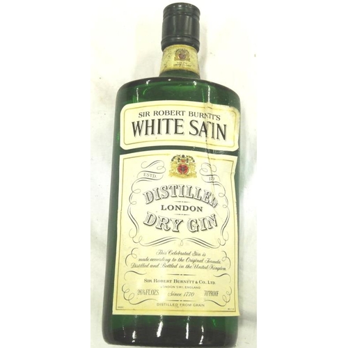 374 - Robert Burnett's White Satin London Dry Gin - 1980s  75cl