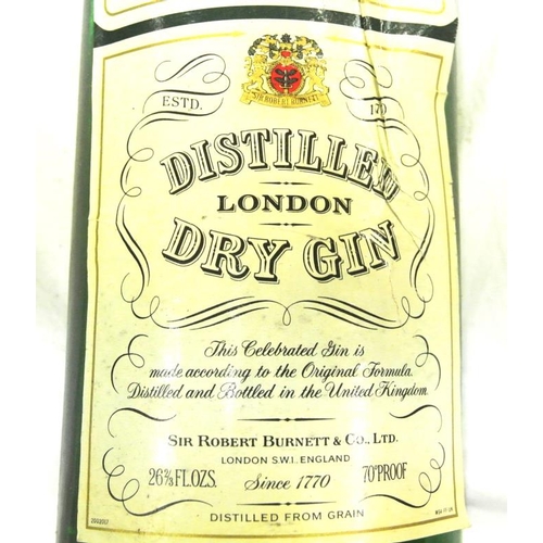 374 - Robert Burnett's White Satin London Dry Gin - 1980s  75cl