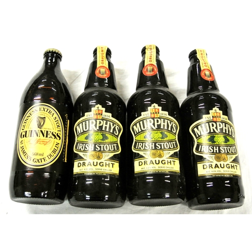 443 - 3 bottles of Murphys stout and one of Guinness stout