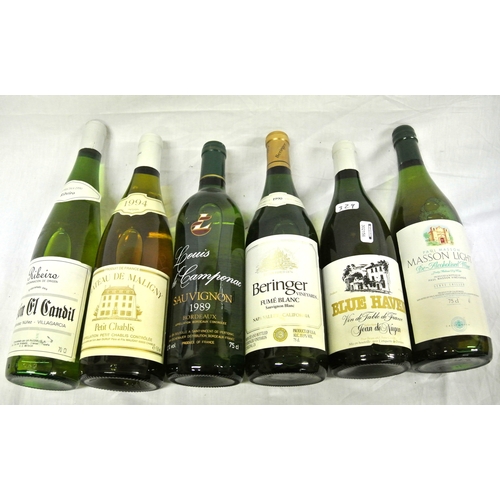 429 - 6 assorted white wines in box