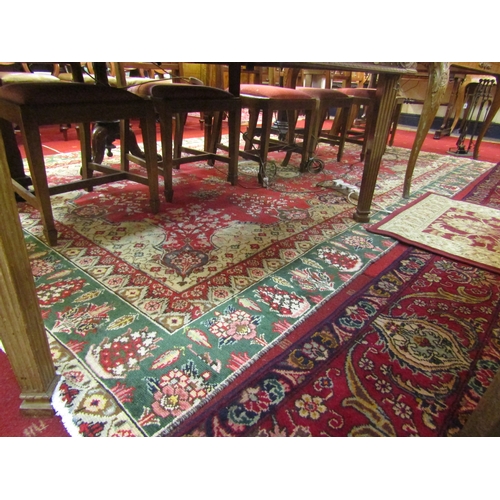 69 - Old Persian Tabriz carpet with unique colours and design 338 212cm