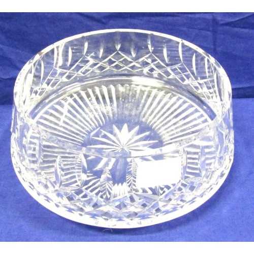 167 - Waterford Crystal circular flower or sweet bowl with ornate faceted decoration