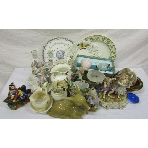 2 - Lot of porcelain items, etc in box