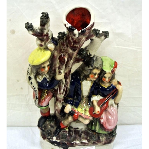 23 - Victorian Staffordshire style porcelain group 