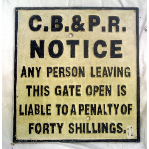 17 - Cork Bandon and Passage railway sign