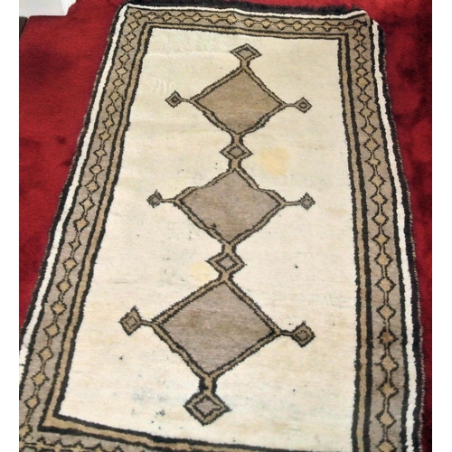 105 - Two handmade Berber rugs Rug 1 200 x110 Rug 2 130 x70