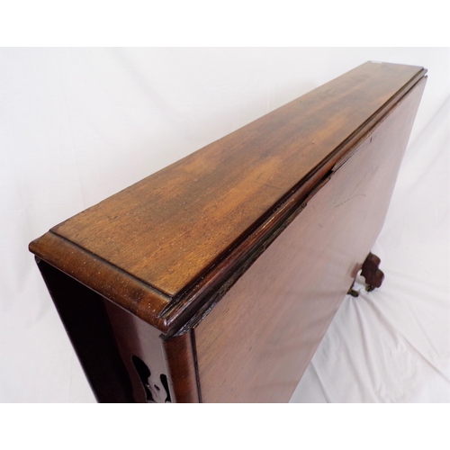 134 - Victorian mahogany Pembroke table with drop leaves, pull-out supports, turned legs and stretcher, wi... 