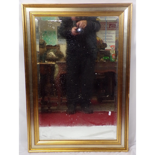 164 - Edwardian style gilt framed bevelled glass wall mirror