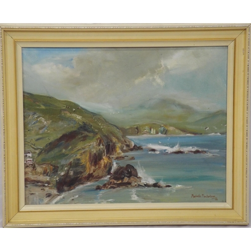 287 - Maybeth McFarlane 'Incoming tide, Marble Hill, Donegal' oil on canvas 34x44cm signed and dated