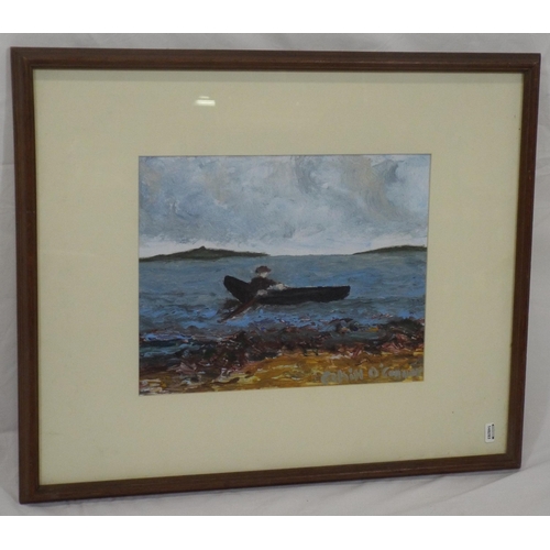 300 - Cahill O'Connor 'Curragh' oil on board 30x36cm signed