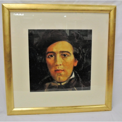 314 - Grace Henry HRHA 'Portrait of Paul Henry' coloured print 38x40cm