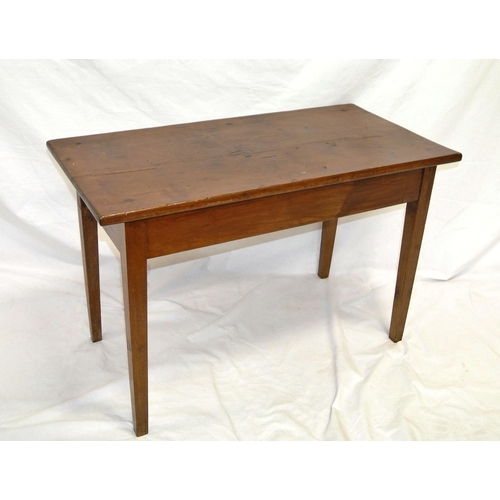 41 - Edwardian oblong occasional table with square tapering legs