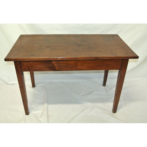 41 - Edwardian oblong occasional table with square tapering legs