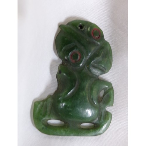 277 - Maori antique greenstone Tiki