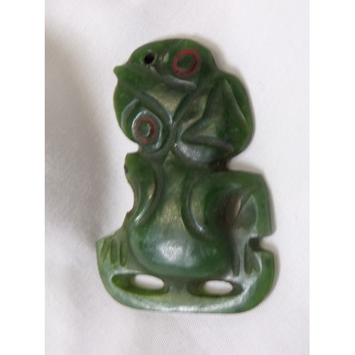 277 - Maori antique greenstone Tiki