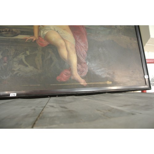 330 - After Titian 'Sacred and profane love' oil on canvas c1800 77x203cm