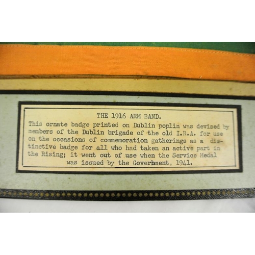 265 - 1916 Veterans Armband devised by members of the Dublin brigade of the Old IRA for use on the occasio... 