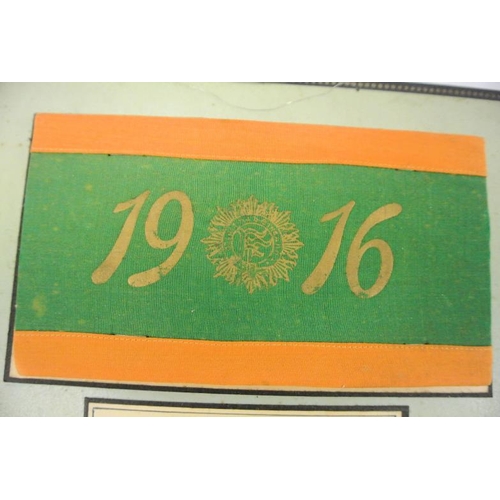 265 - 1916 Veterans Armband devised by members of the Dublin brigade of the Old IRA for use on the occasio... 