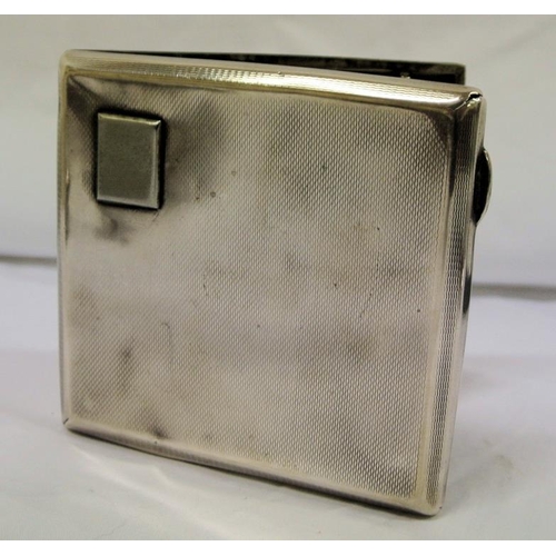 86 - Victorian Birmingham silver cigarette case, dated 1862, 119g