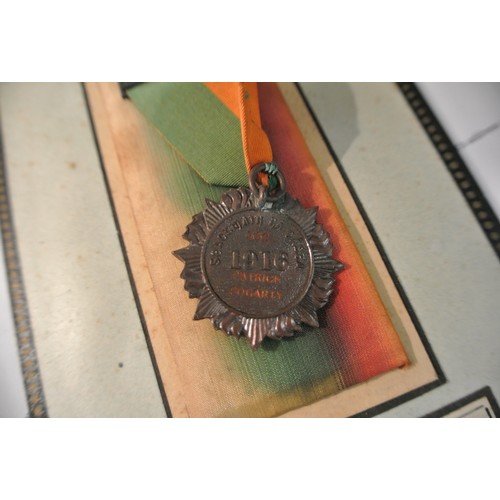 266 - 1916 Medal issued  by the Government to P. Fogarty Fitzroy Avenue Dublin  for active service in the ... 