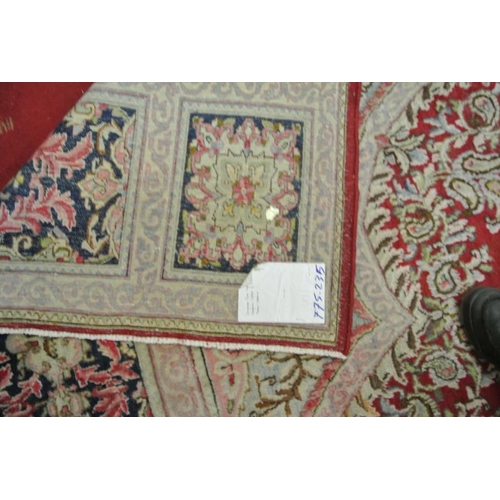 159 - Large red ground Iranian Kerman carpet with foliate pattern 420 x 274cm