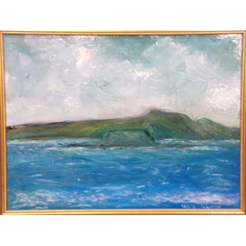 246 - Cahill O'Connor 'Wild Atlantic' oil on board 45x60cm signed