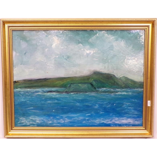 303 - Cahill O'Connor 'Wild Atlantic' oil on board 45x60cm signed