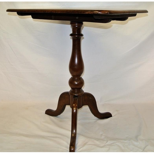 116 - Victorian walnut rectangular occasional table with rounded corners, raised on vase turned column, on... 