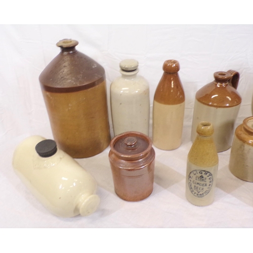 1 - Assorted lot of earthenware pots, etc in box