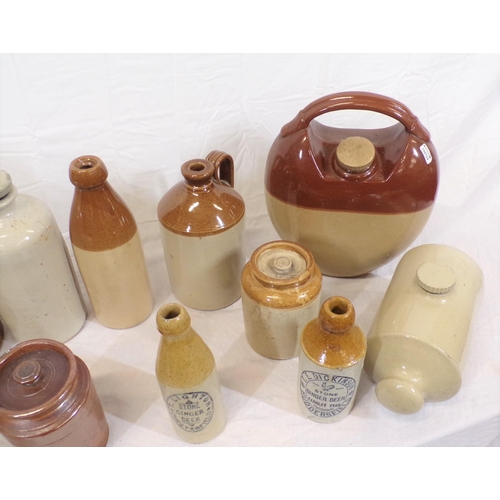 1 - Assorted lot of earthenware pots, etc in box