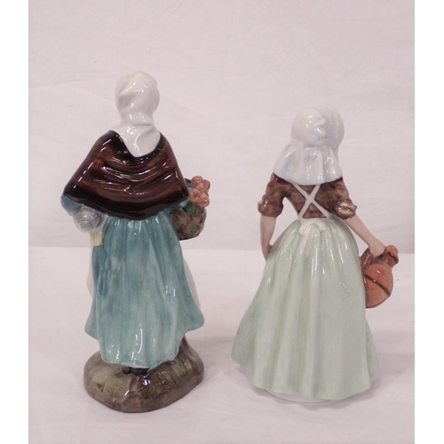 291 - Two Royal Doulton figures 'Country Lass' and 'Milkmaid'