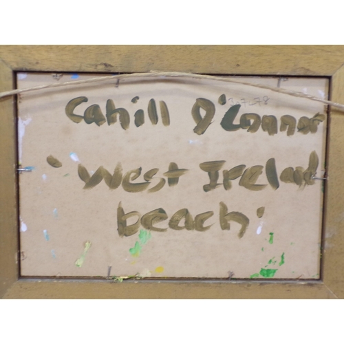 300 - Cahill O'Connor 'West of Ireland beach' oil on board 20x30cm signed