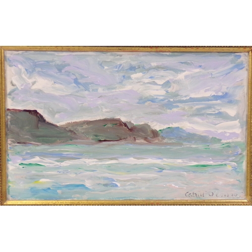 315 - Cahill OConnor 'Achill Island' oil on board 16x25cm signed