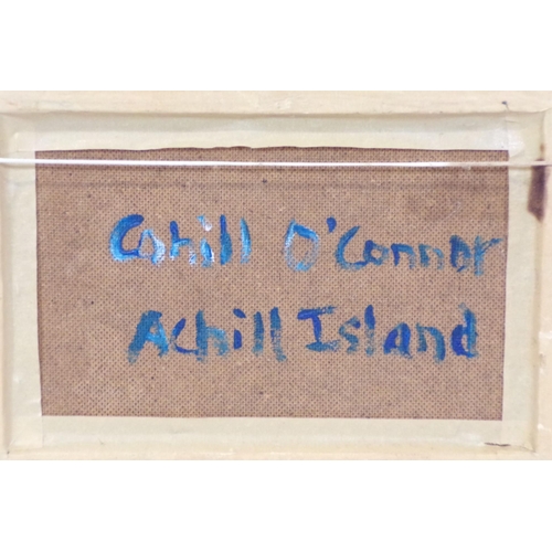 315 - Cahill OConnor 'Achill Island' oil on board 16x25cm signed