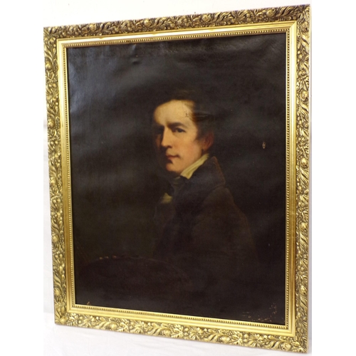 325 - Victorian School 'Portrait of a gentleman' oil on canvas 75x62cm