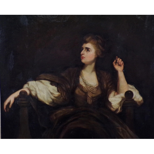 358 - Victorian School 'Portrait of a lady' oil on canvas 110x70cm