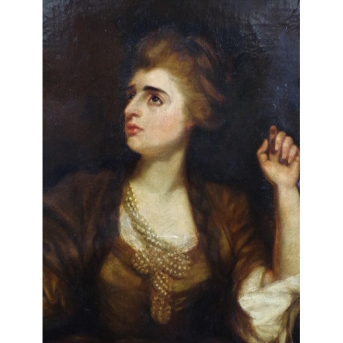 358 - Victorian School 'Portrait of a lady' oil on canvas 110x70cm