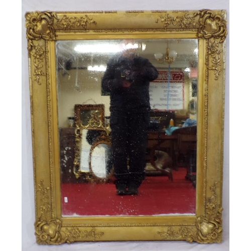 48 - Large gilt framed wall mirror with ornate scroll and foliate decoration